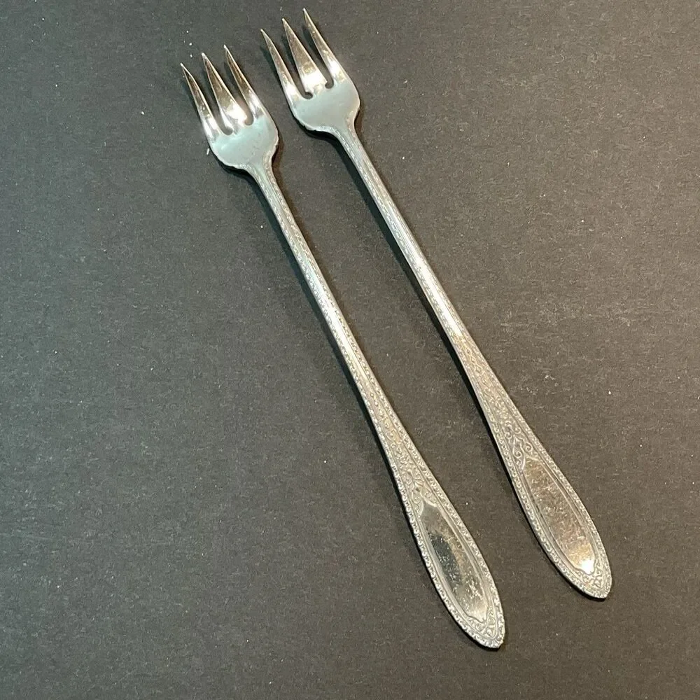 Vtg Ramona-Lakewood-Brentwood Serving Silverplate 1928 Oneida Flatware 4 Pcs